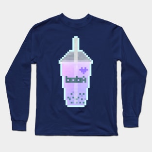 Pixel Boba - Berry Mint Long Sleeve T-Shirt